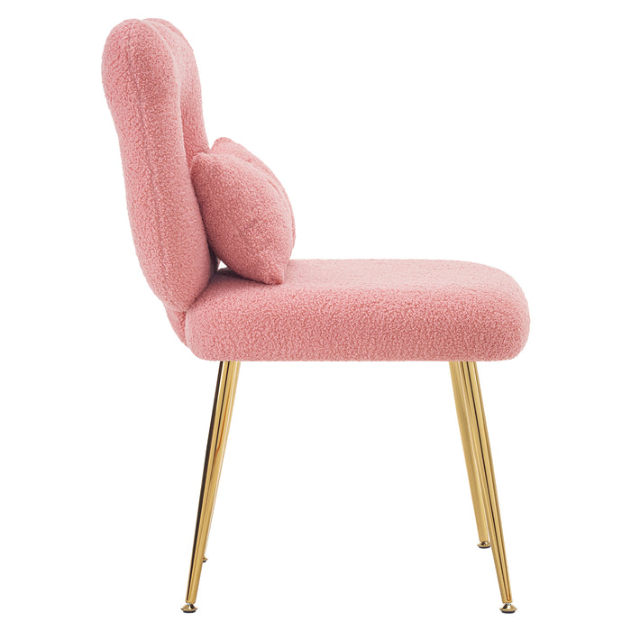 vanity chair with open-back chair