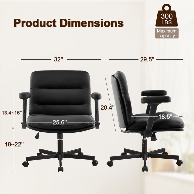 Criss Cross Chair with Flip-up Arms