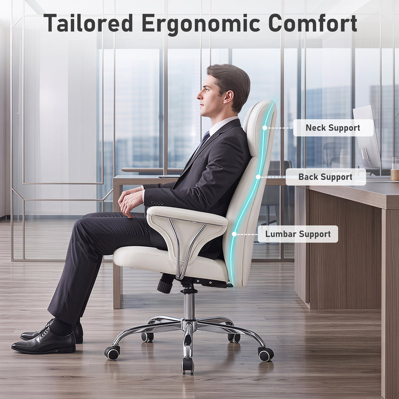 Mid-Century Modern Adjuatable Swivel Office Chair Stylish Adjustable Rotating Computer Chair