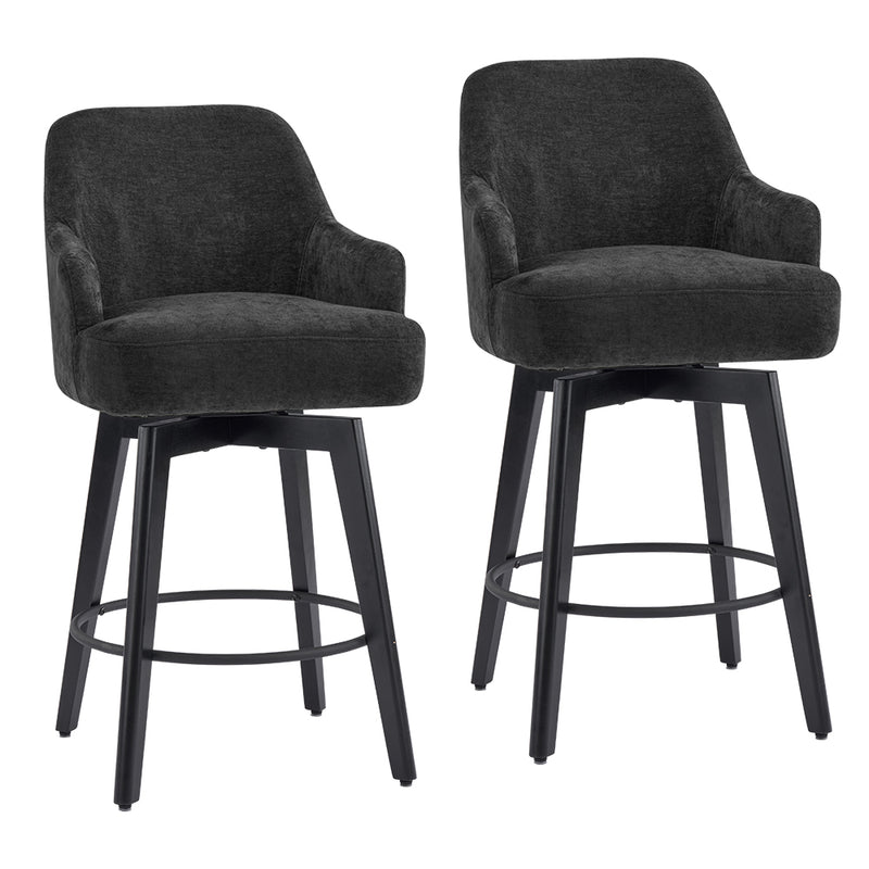 26'' Swivel Counter Height Bar Stools Set of 2