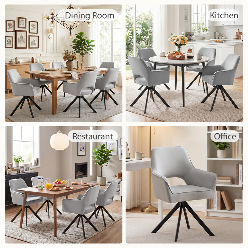Swivel Dining Chairs Set Of 2