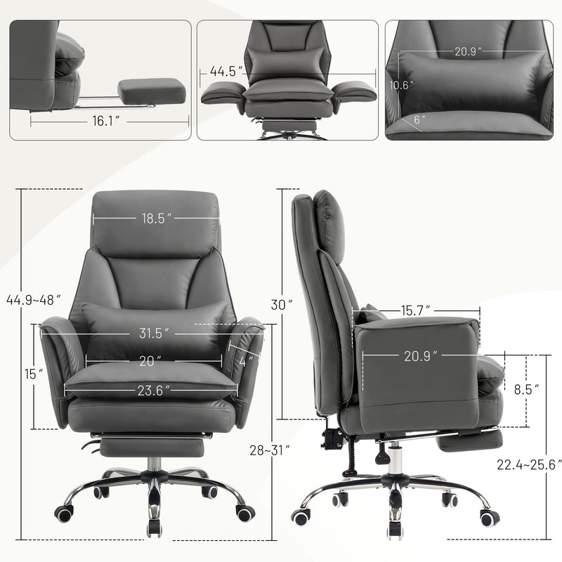 Big and Tall Office Chair Ergonomic Computer Desk Chair with Footrest