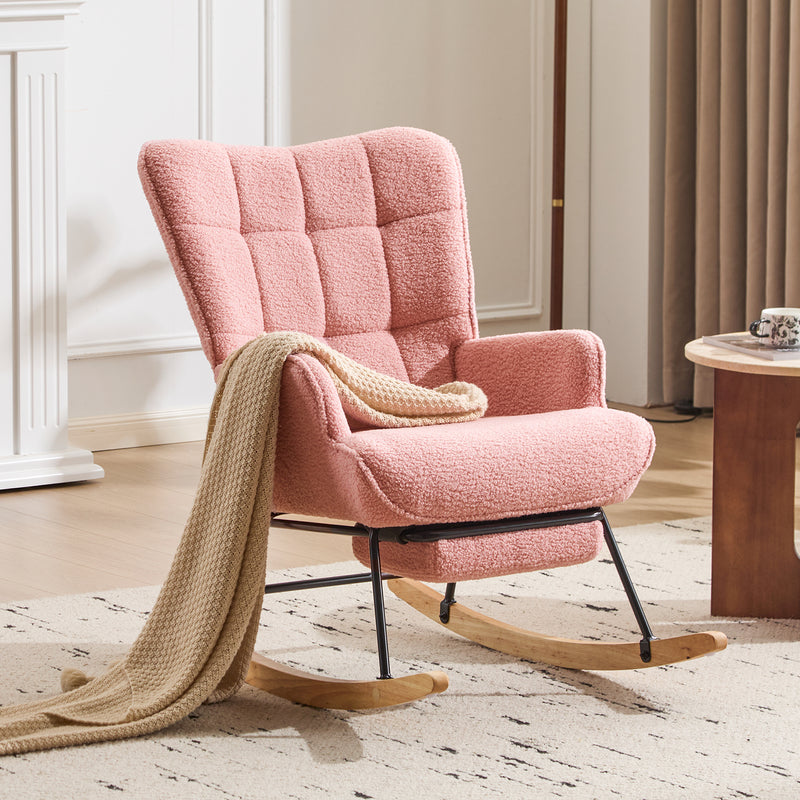 furniliving Teddy Upholstered Nursery Rocking Chair