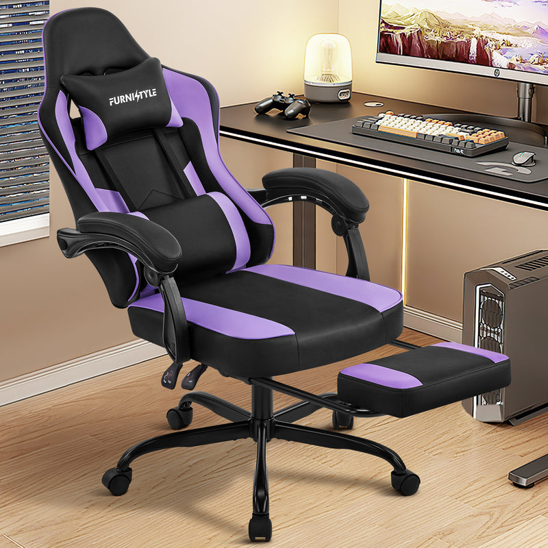 Gaming Chair with Footrest