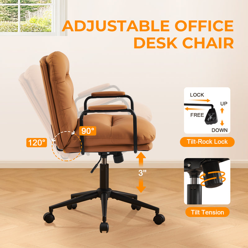 Home Office Desk Chair with Lumbar Support