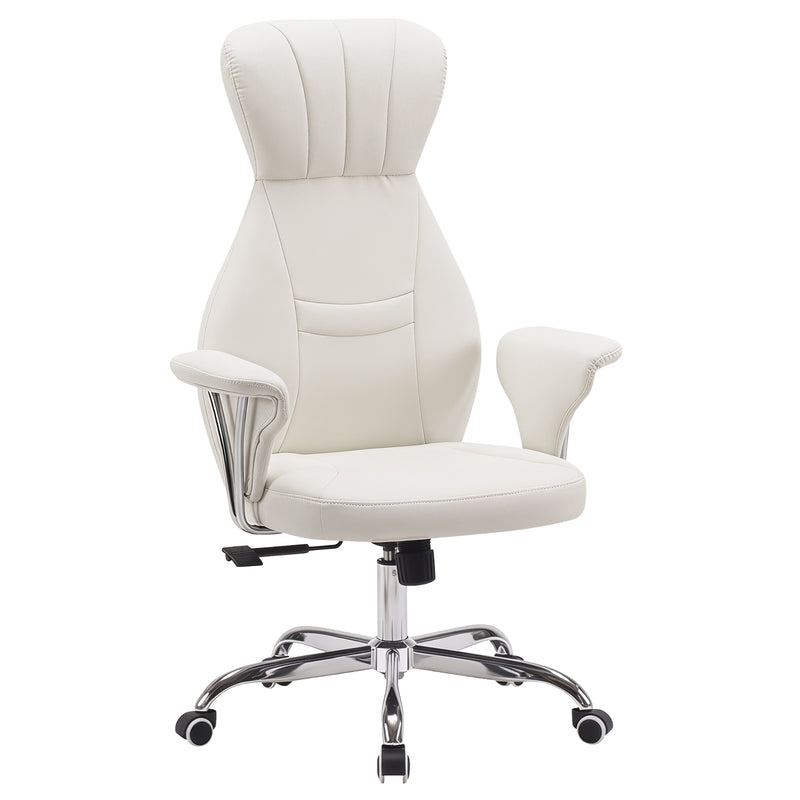 Mid-Century Fish-Tail High-Back Executive Chair