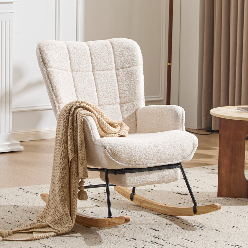 furniliving Teddy Upholstered Nursery Rocking Chair