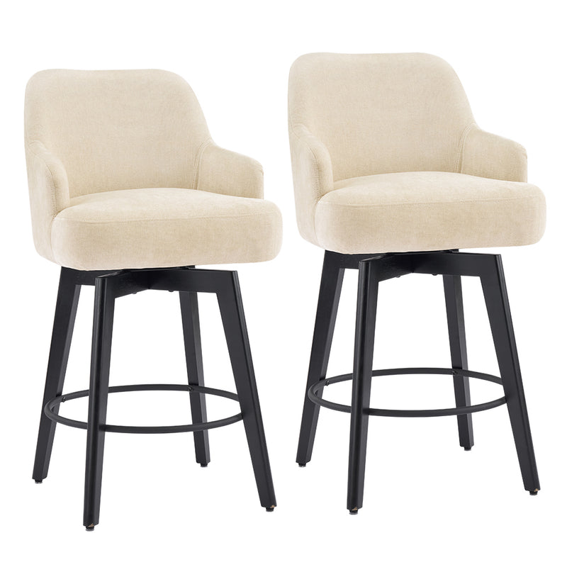 26'' Swivel Counter Height Bar Stools Set of 2