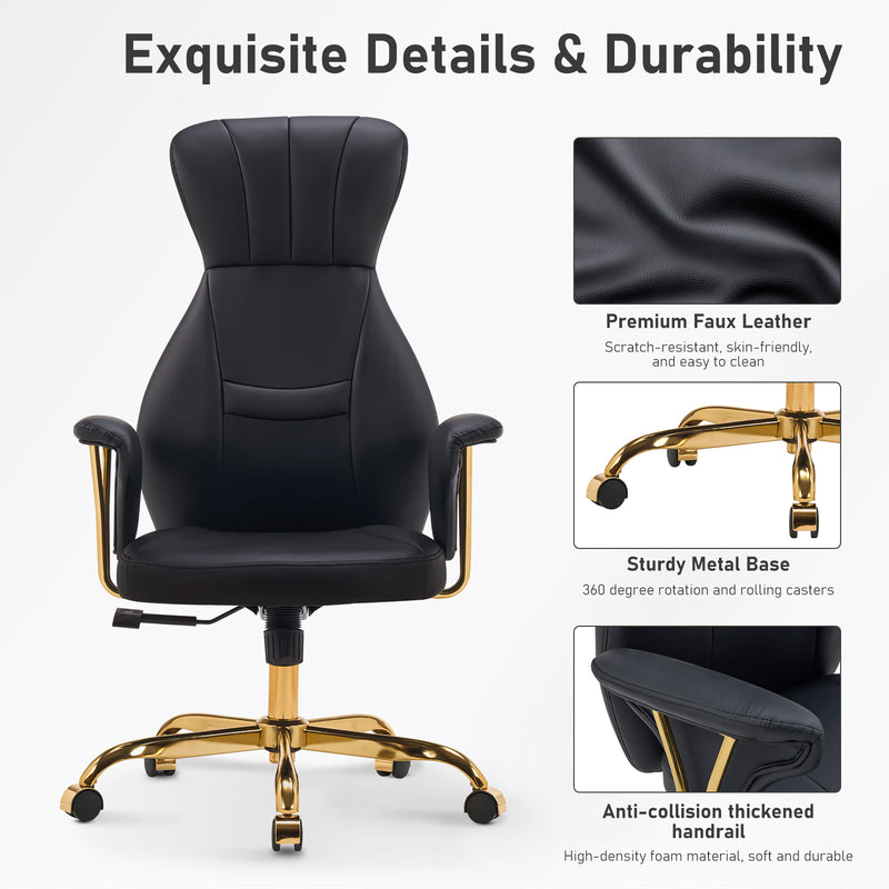 Mid-Century Modern Adjuatable Swivel Office Chair Stylish Adjustable Rotating Computer Chair