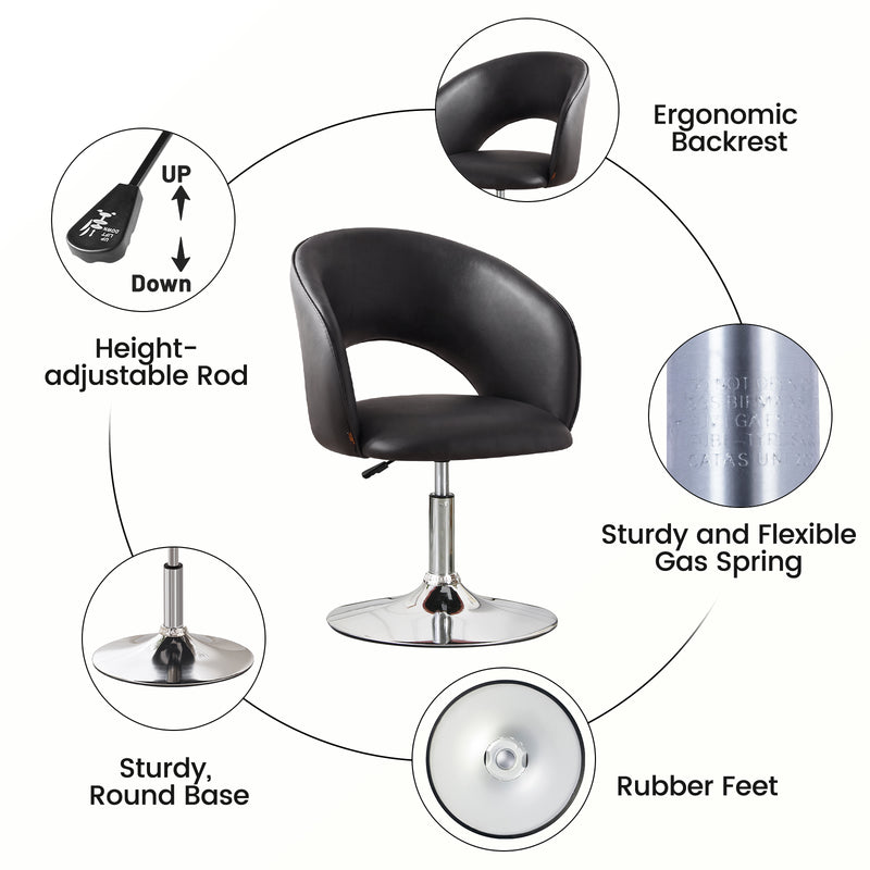 Matys Velvet Swivel Accent Chair