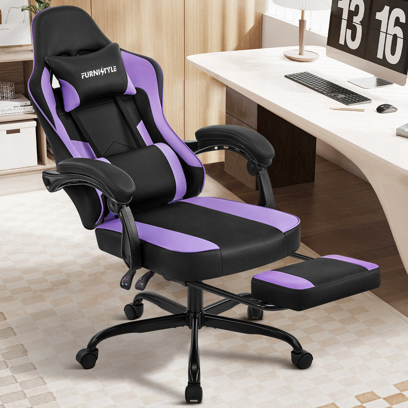 Gaming Chair with Footrest