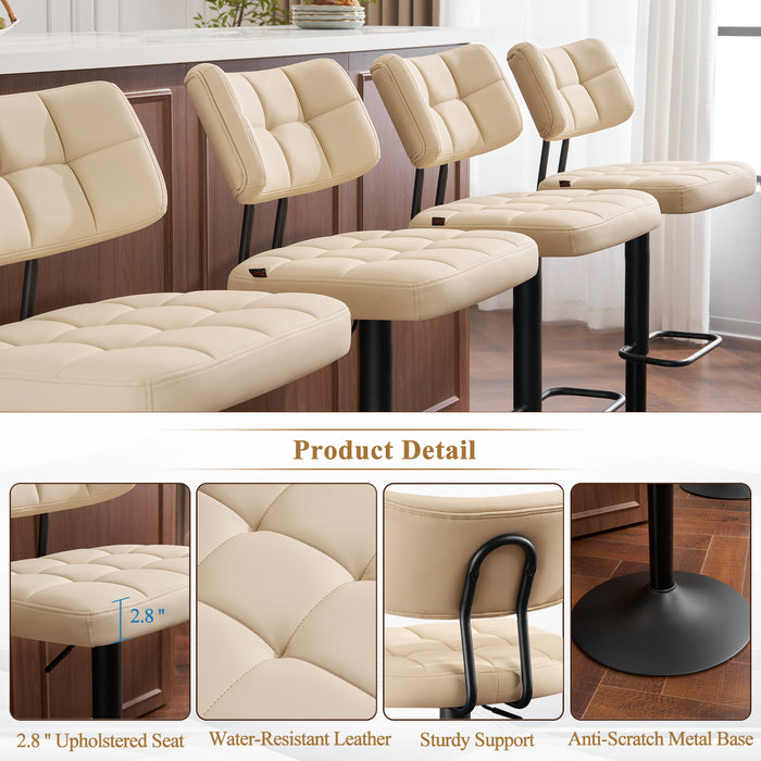 Swivel Bar Stools Set of 2 Independent backrest