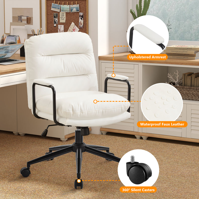 Home Office Desk Chair with Lumbar Support