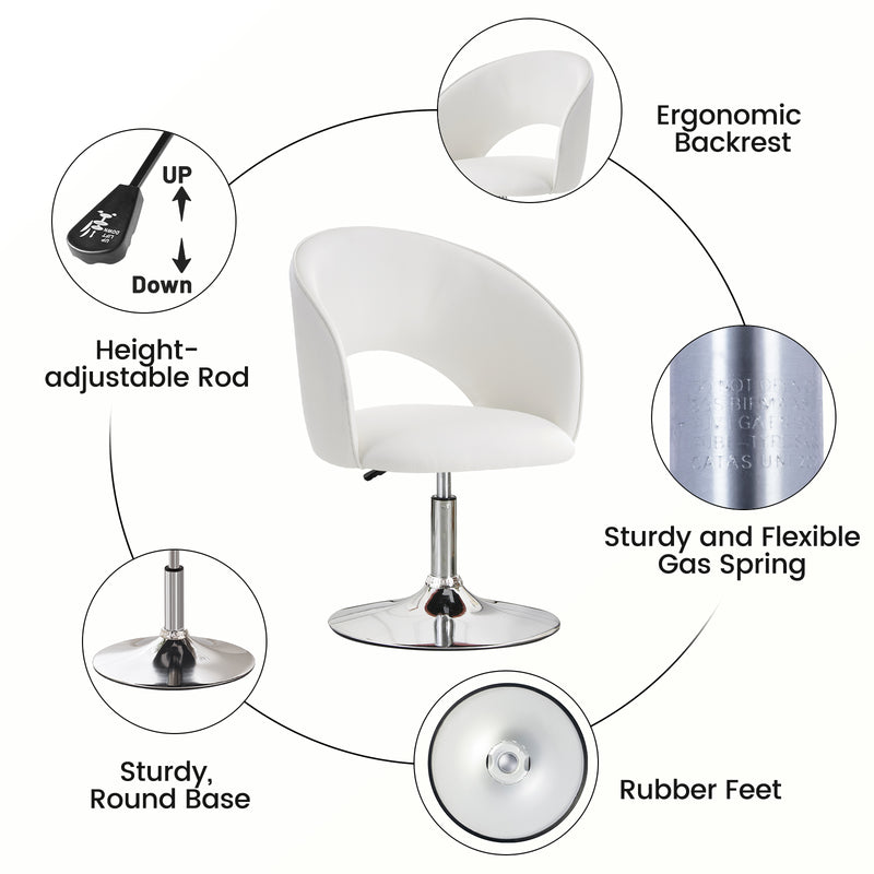 Matys Velvet Swivel Accent Chair