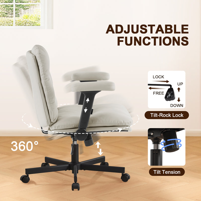 Criss Cross Chair with Flip-up Arms
