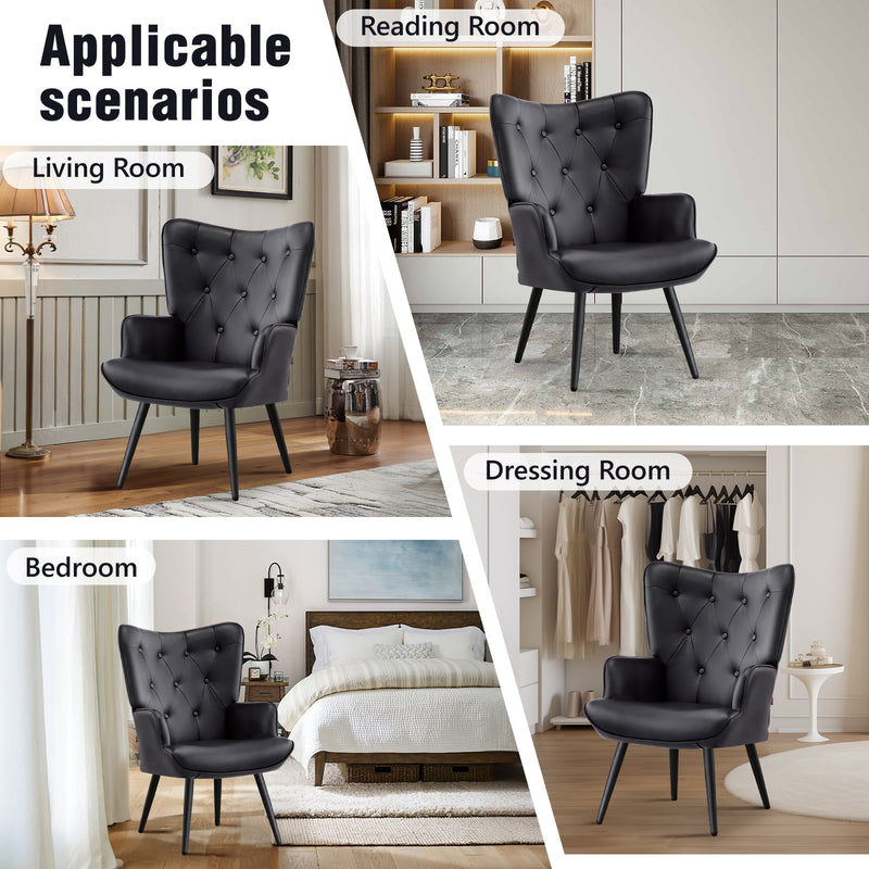 Ethelsville Velvet Tufted Armchair