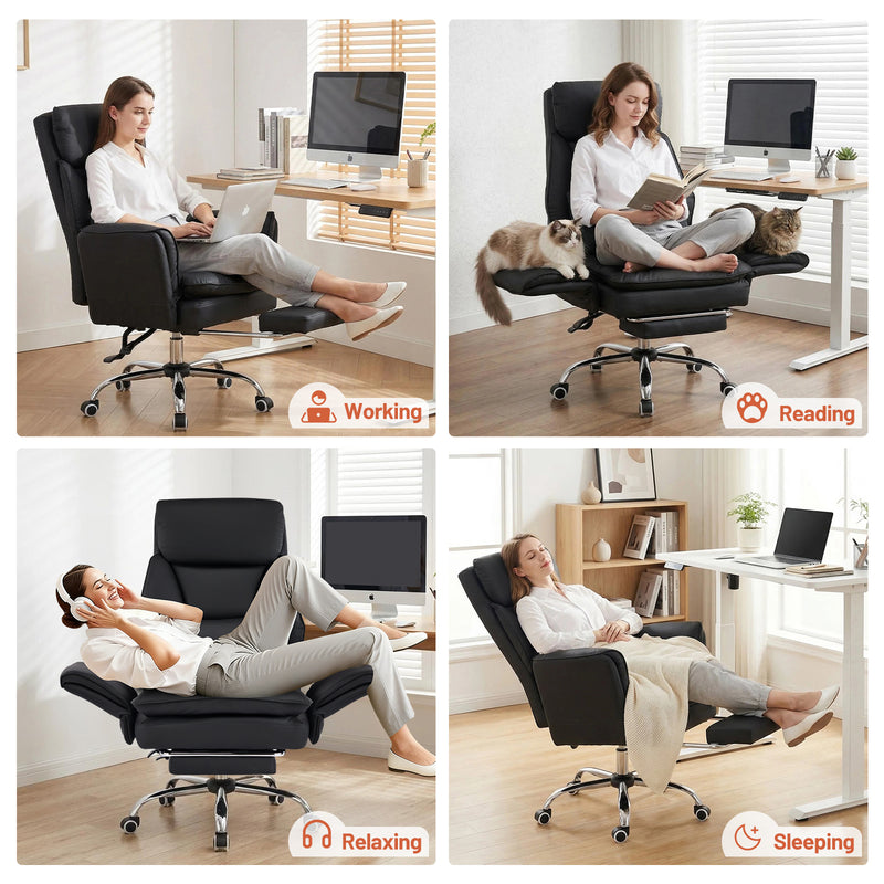 Big and Tall Office Chair Ergonomic Computer Desk Chair with Footrest