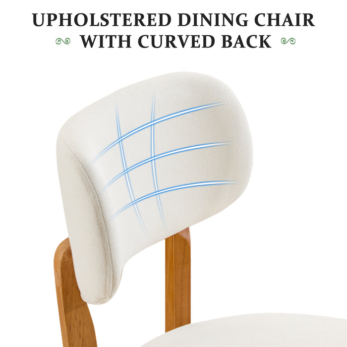 Dining Chair Set of 2, SOLID WOOD