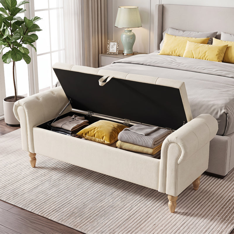 55” End of Bed Bench With Storage