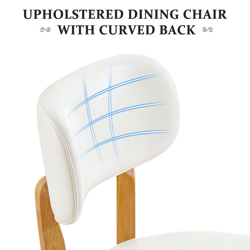 Dining Chair Set of 2, SOLID WOOD