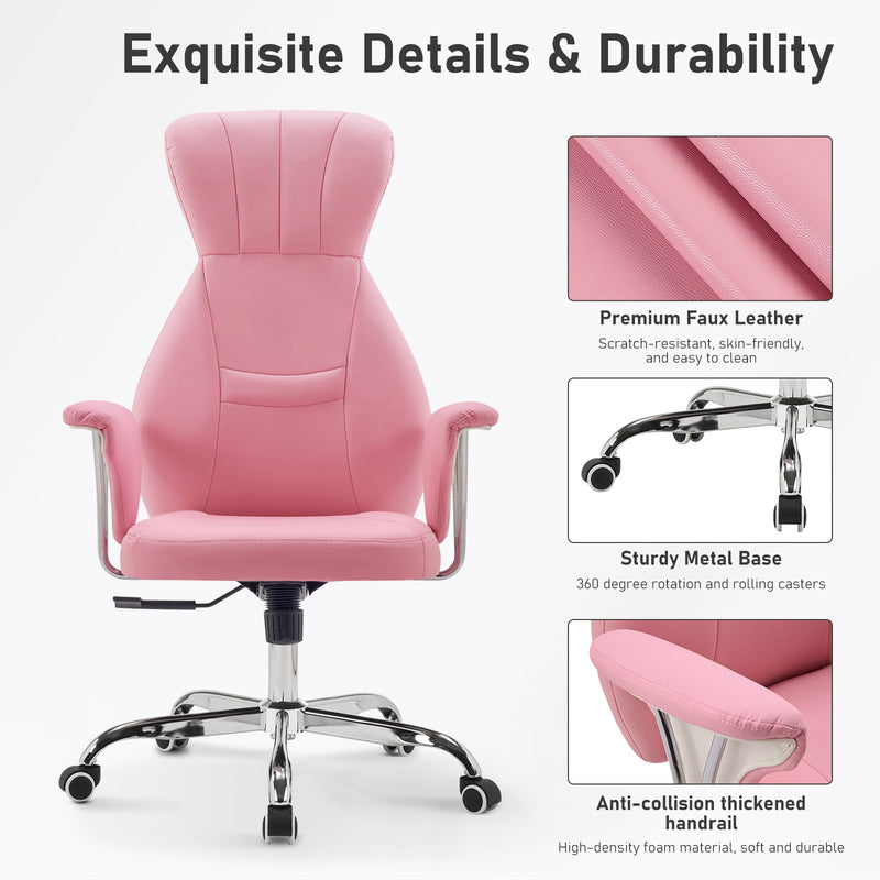 Mid-Century Modern Adjuatable Swivel Office Chair Stylish Adjustable Rotating Computer Chair