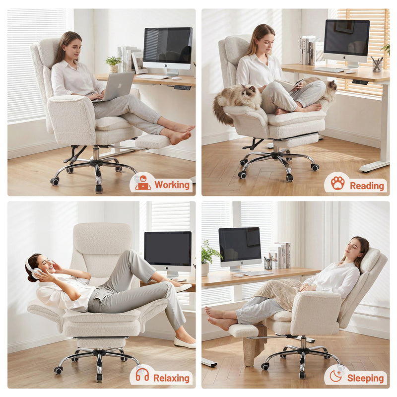 Big and Tall Office Chair Ergonomic Computer Desk Chair with Footrest