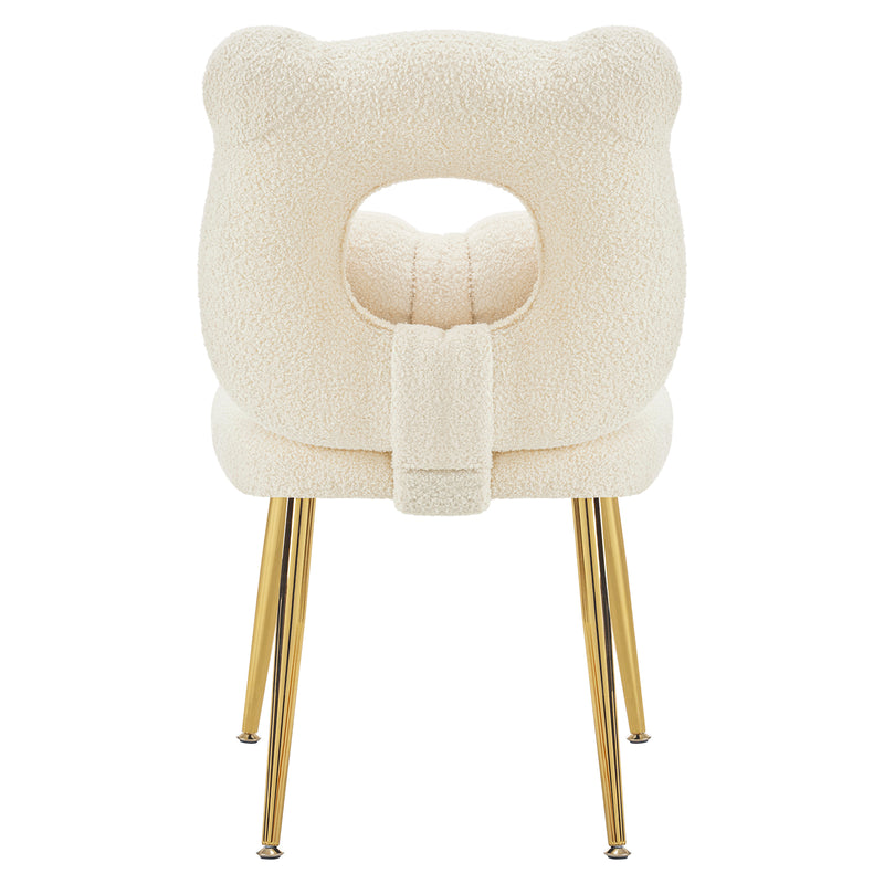vanity chair with open-back chair