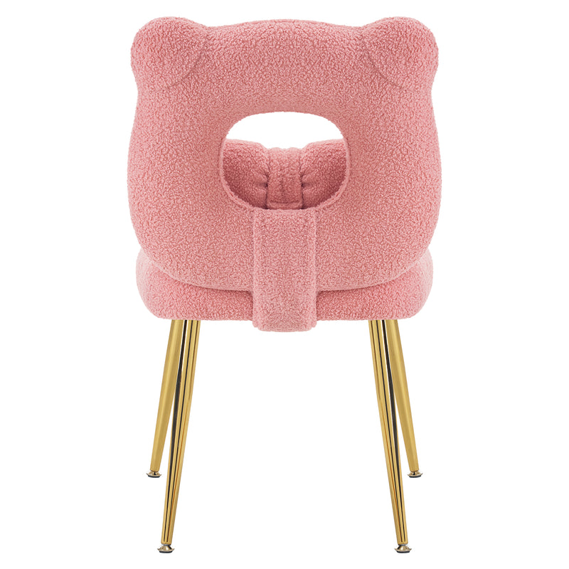 vanity chair with open-back chair