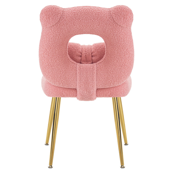 vanity chair with open-back chair