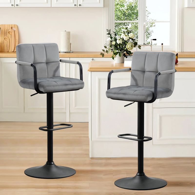 Crosdy Velvet Bar Stools