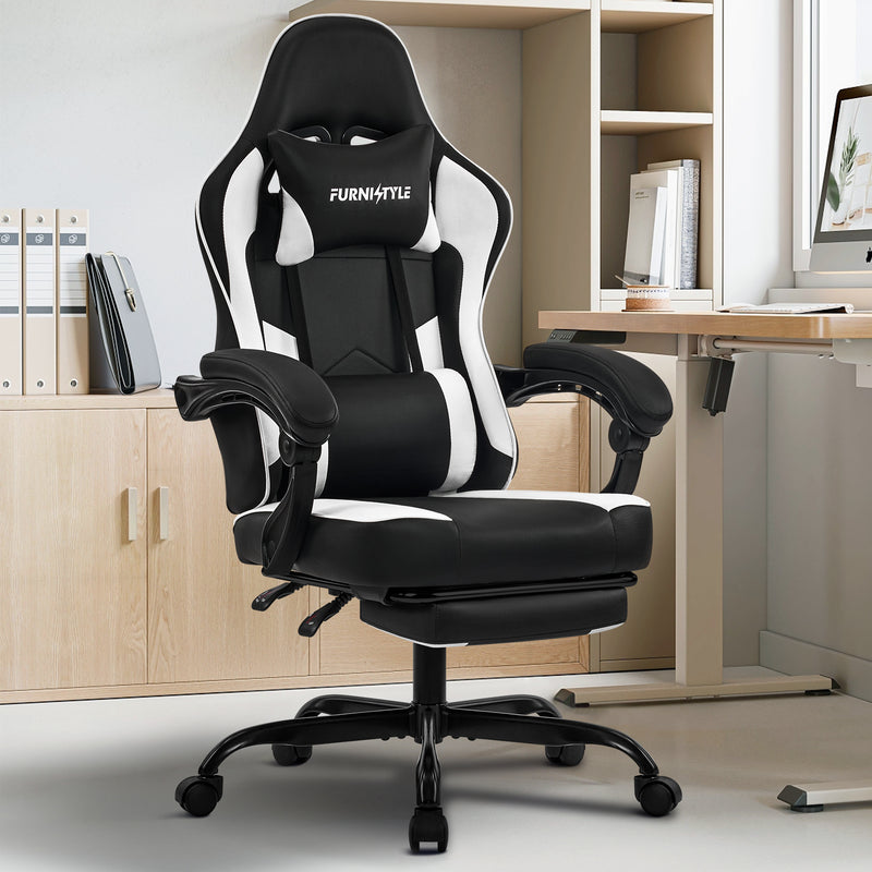 Gaming Chair with Footrest