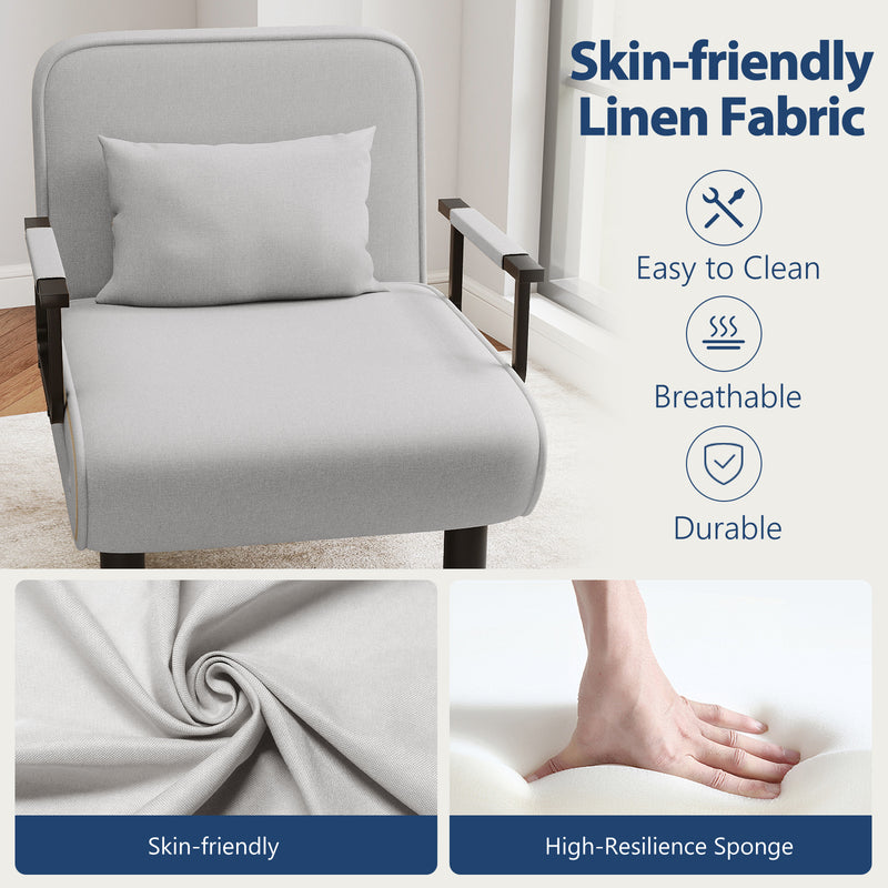 Furniliving Foldable Sofa Chair 4-in-1 Multi-Functional Lounge Chair
