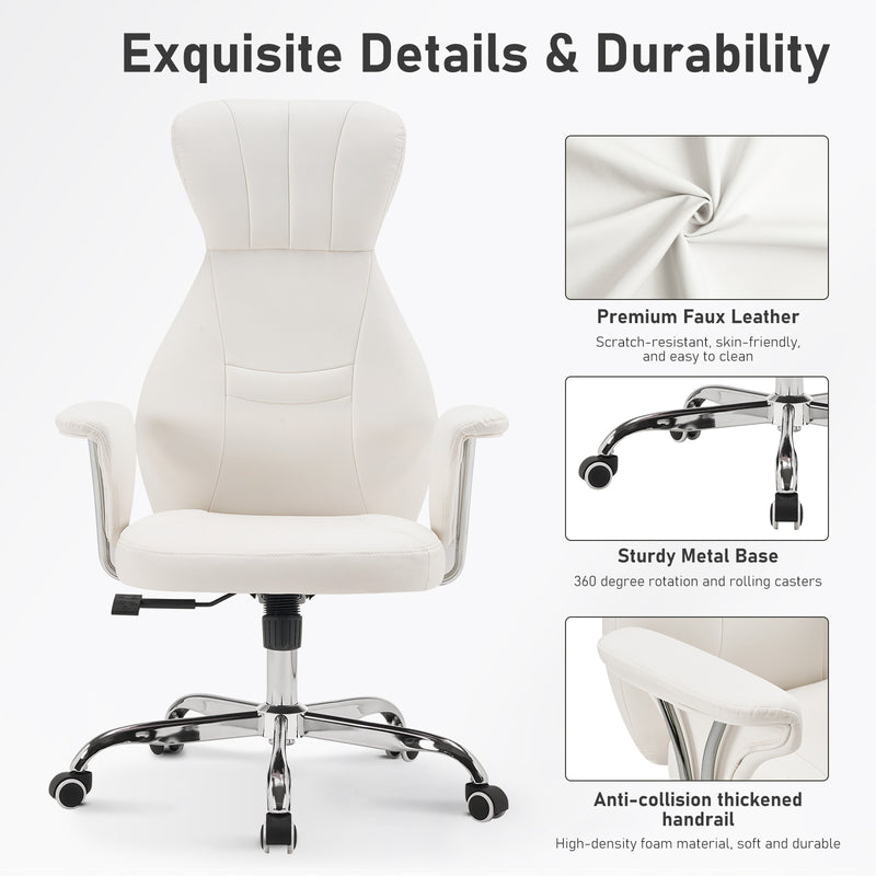 Mid-Century Modern Adjuatable Swivel Office Chair Stylish Adjustable Rotating Computer Chair