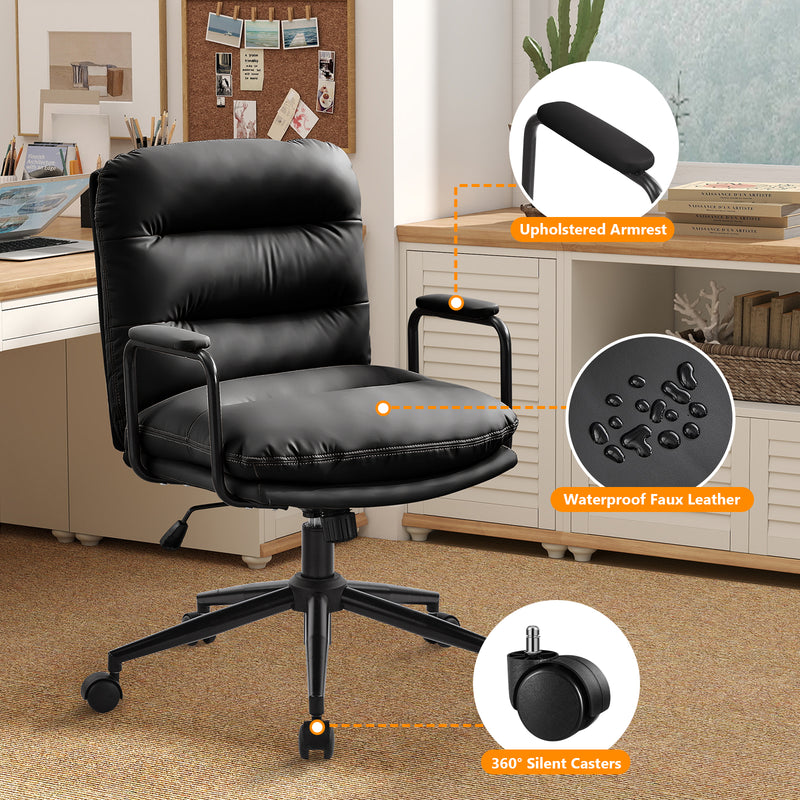 Home Office Desk Chair with Lumbar Support