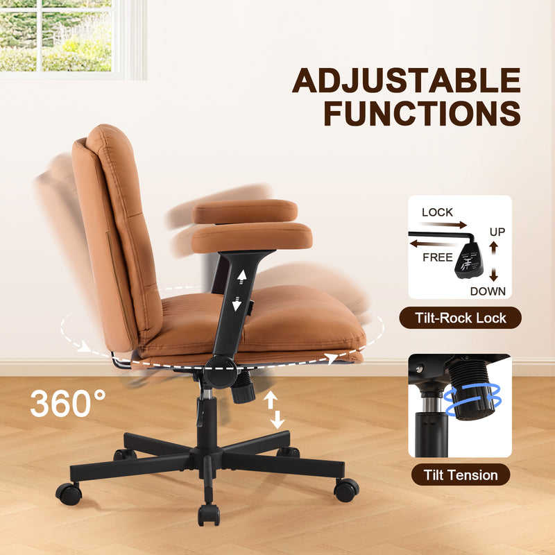 Criss Cross Chair with Flip-up Arms