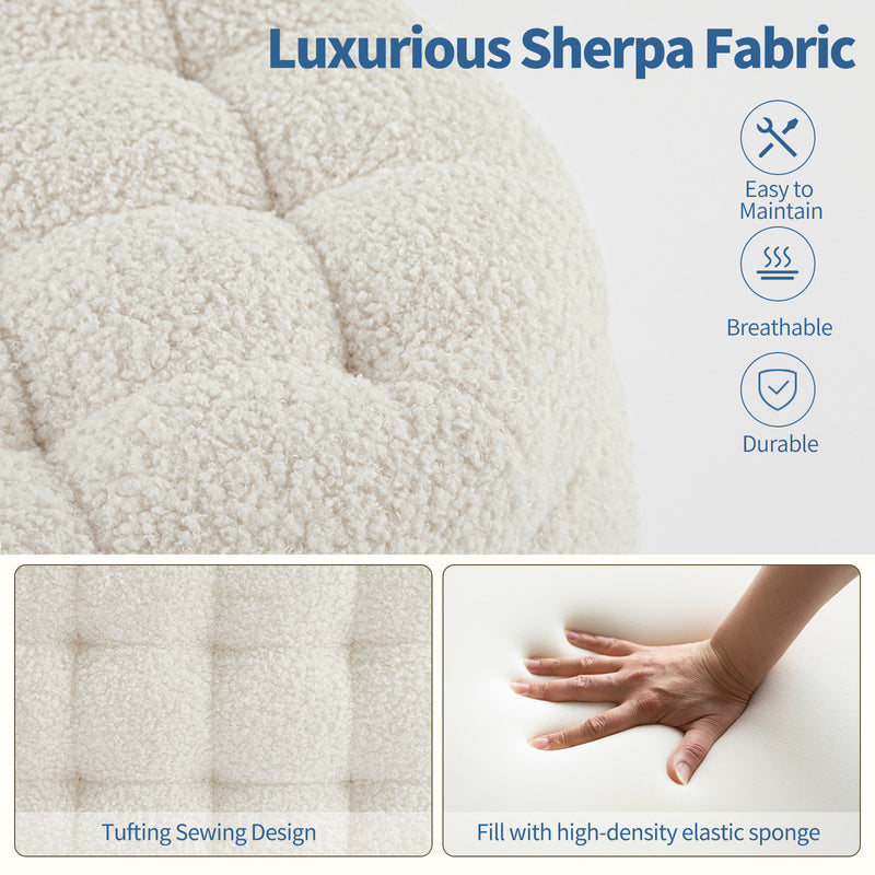 Avers Linen Upholstered Storage Ottoman