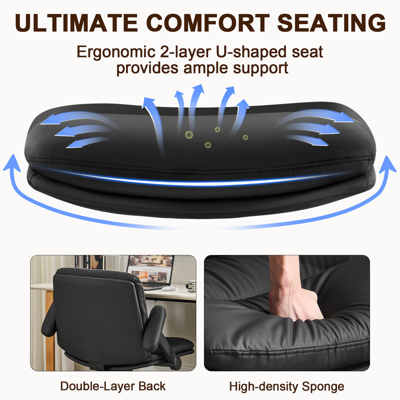 Criss Cross Chair with Flip-up Arms