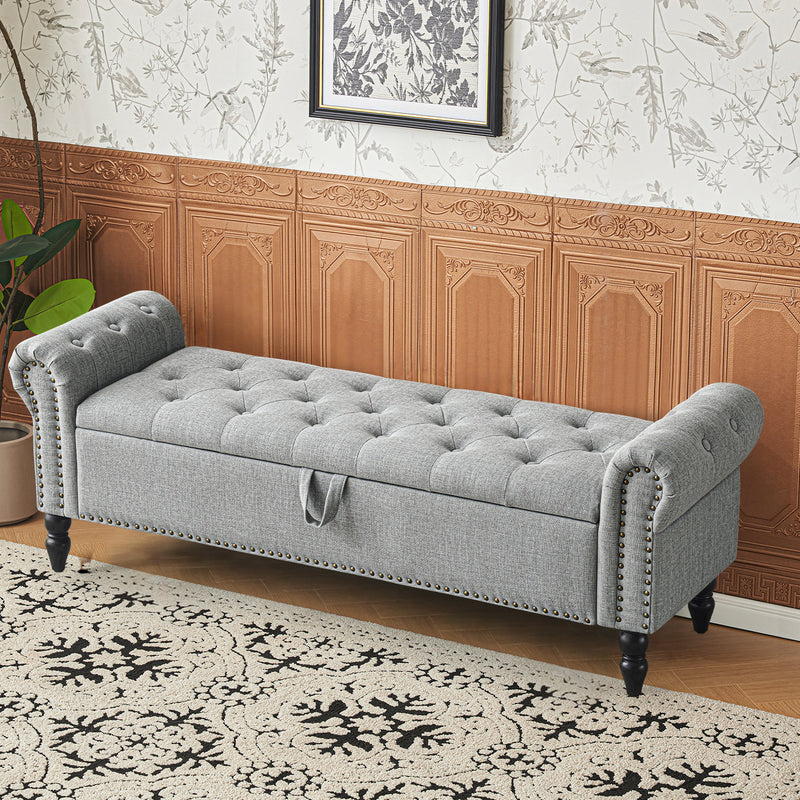 furniliving 63" Ottoman Bench With Storage