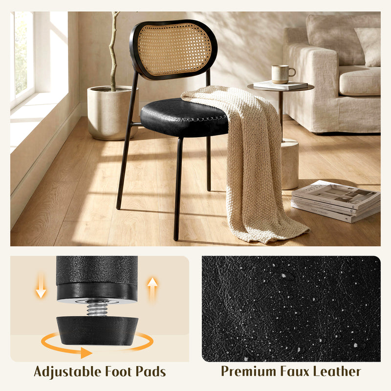 Luxury-Simplified 2-PCs Rattan Dining Chairs