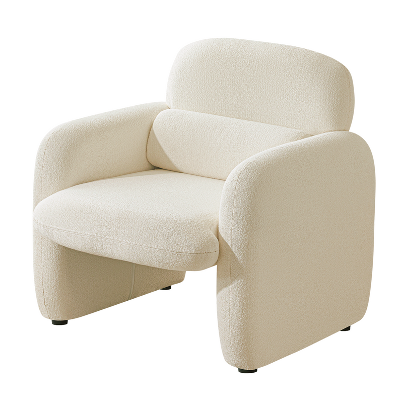 Wide and Deep Seat Chenille Lounge Chair,