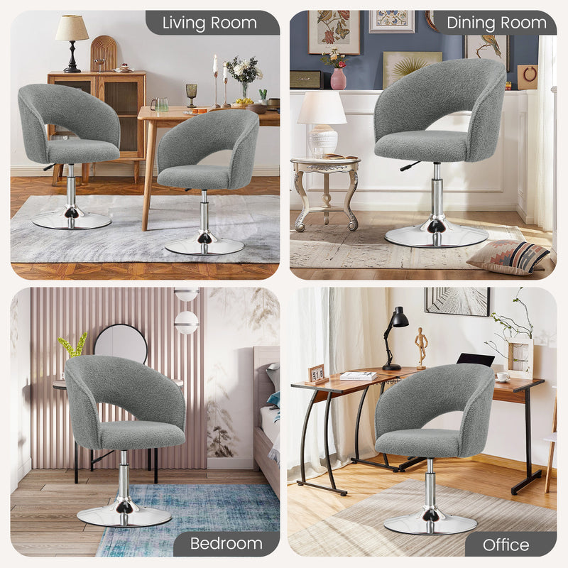 Matys Velvet Swivel Accent Chair