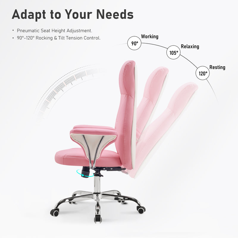 Mid-Century Modern Adjuatable Swivel Office Chair Stylish Adjustable Rotating Computer Chair