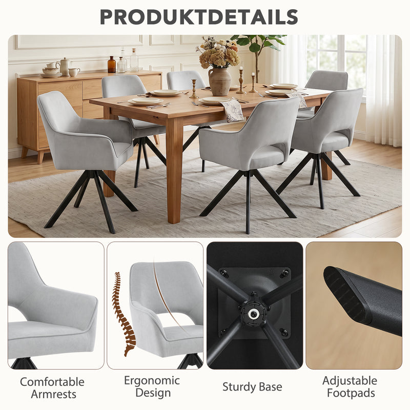 Swivel Dining Chairs Set Of 2
