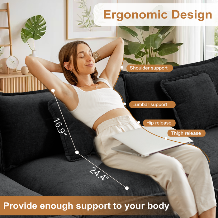 Modern Corduroy Couch