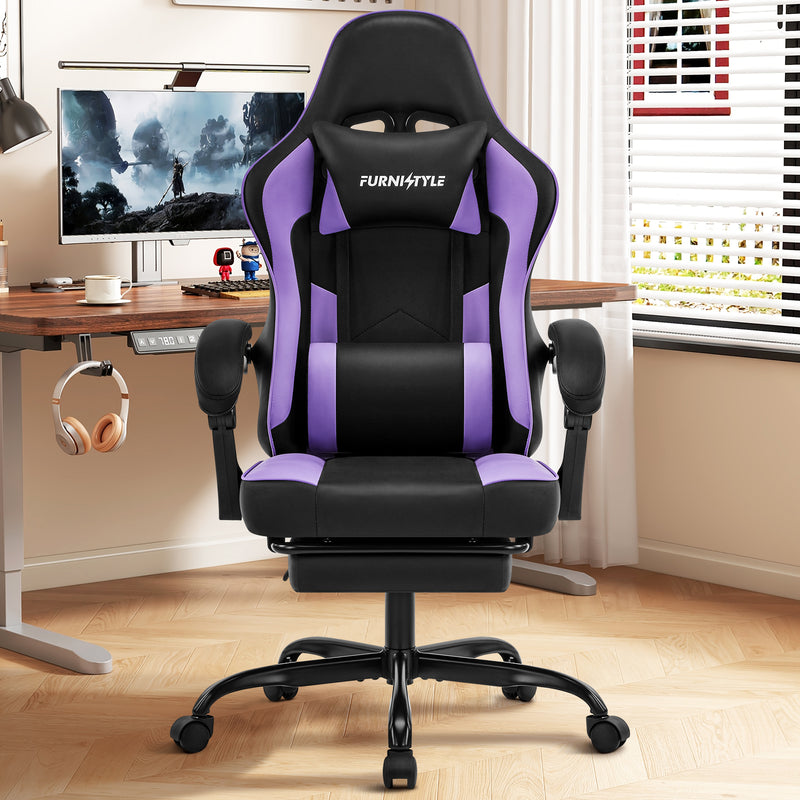 Gaming Chair with Footrest
