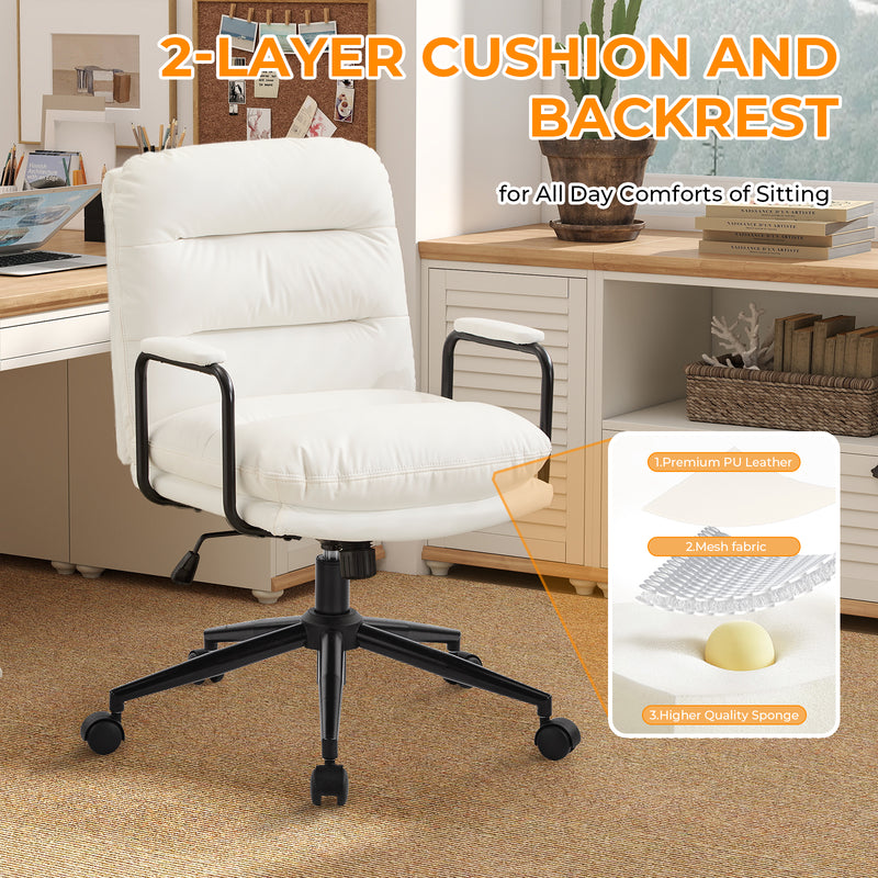 Home Office Desk Chair with Lumbar Support