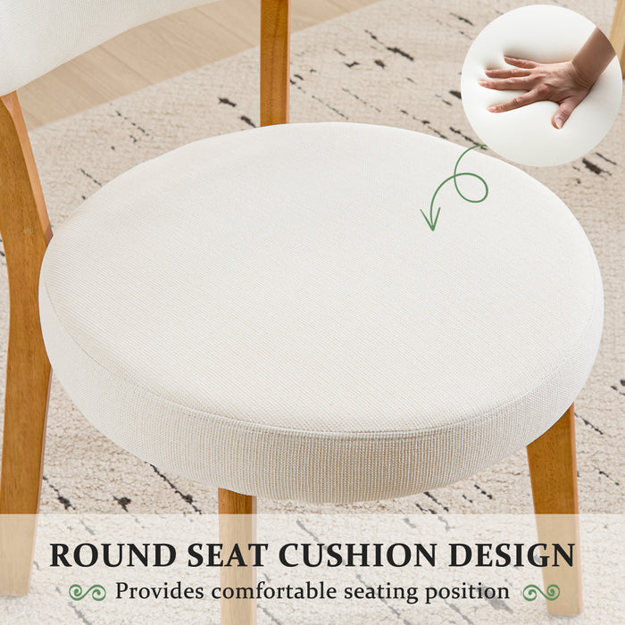 Dining Chair Set of 2, SOLID WOOD