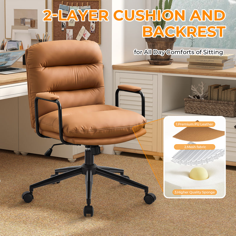 Home Office Desk Chair with Lumbar Support
