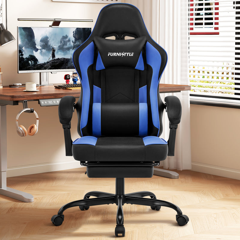 Gaming Chair with Footrest