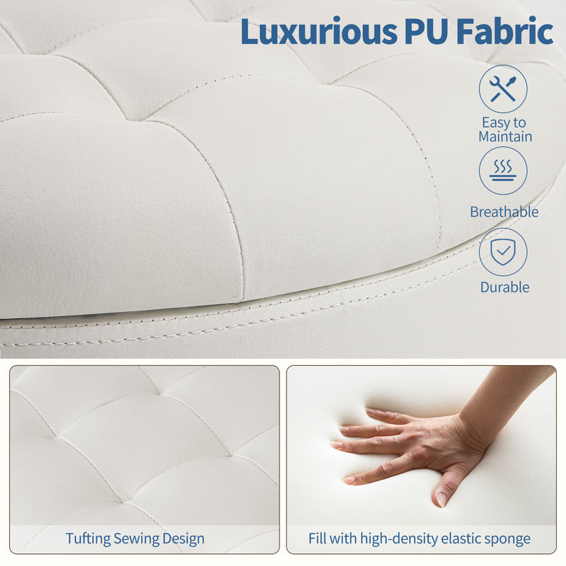 Avers Linen Upholstered Storage Ottoman